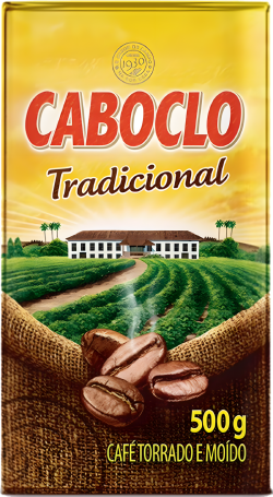 Café Caboclo Café Torrado e Moído a Vácuo Tradicional Caboclo Pacote 500g 